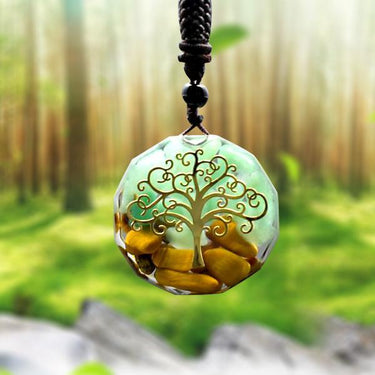 Tree Of Life Energy Orgonite Crystal Healing Meditation Pendant-Your Soul Place